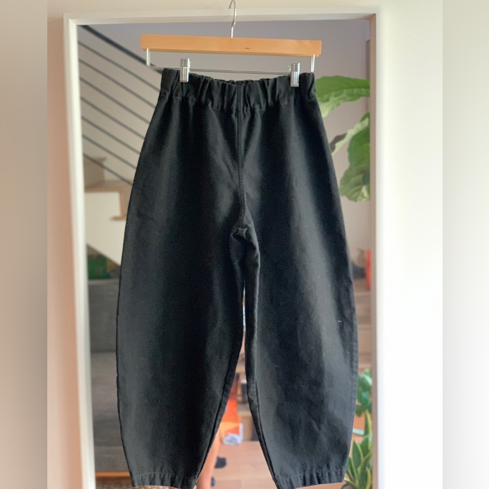 Elizabeth Suzann crescent pants in black canvas